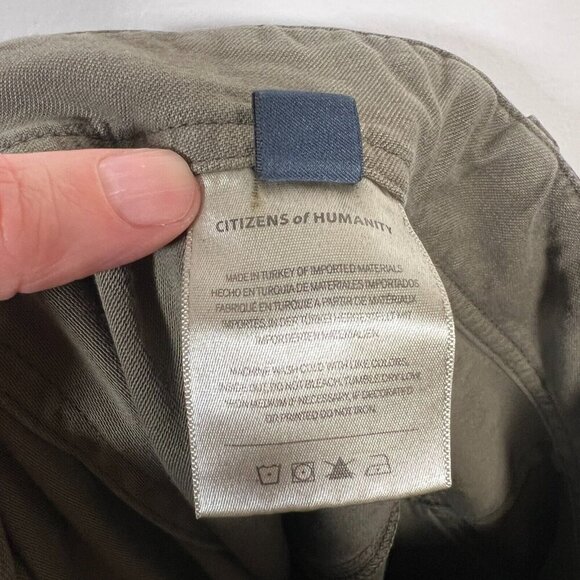 Citizens Of Humanity Agni Utility Jogger Pant Womens Size 27 Green Minimal - Picture 12 of 13